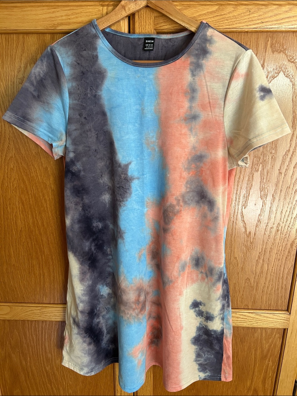 SHEIN Tie-Dye T-shirt Dress